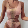 SHINY STRAPS ONE PIECE PATTI