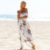 Boho Floral Dress - White