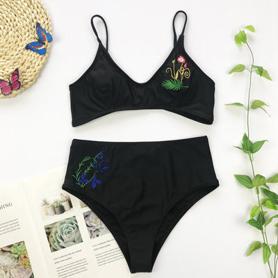 EMBROIDERY DETAILED BIKINI SHARI