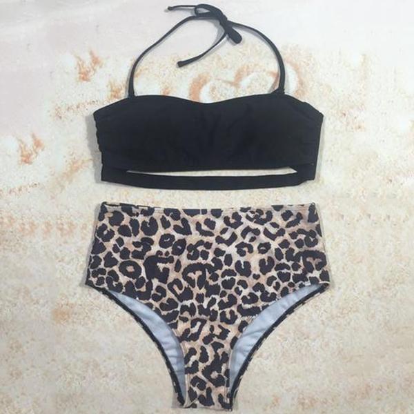 Panther Strapless Bikini