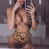 Cheetah Cut Out Wrap Around Swimsuit Chloe