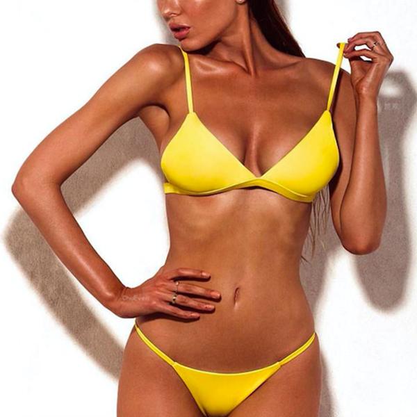 Yellow & Pink Saint Tropez Bikini